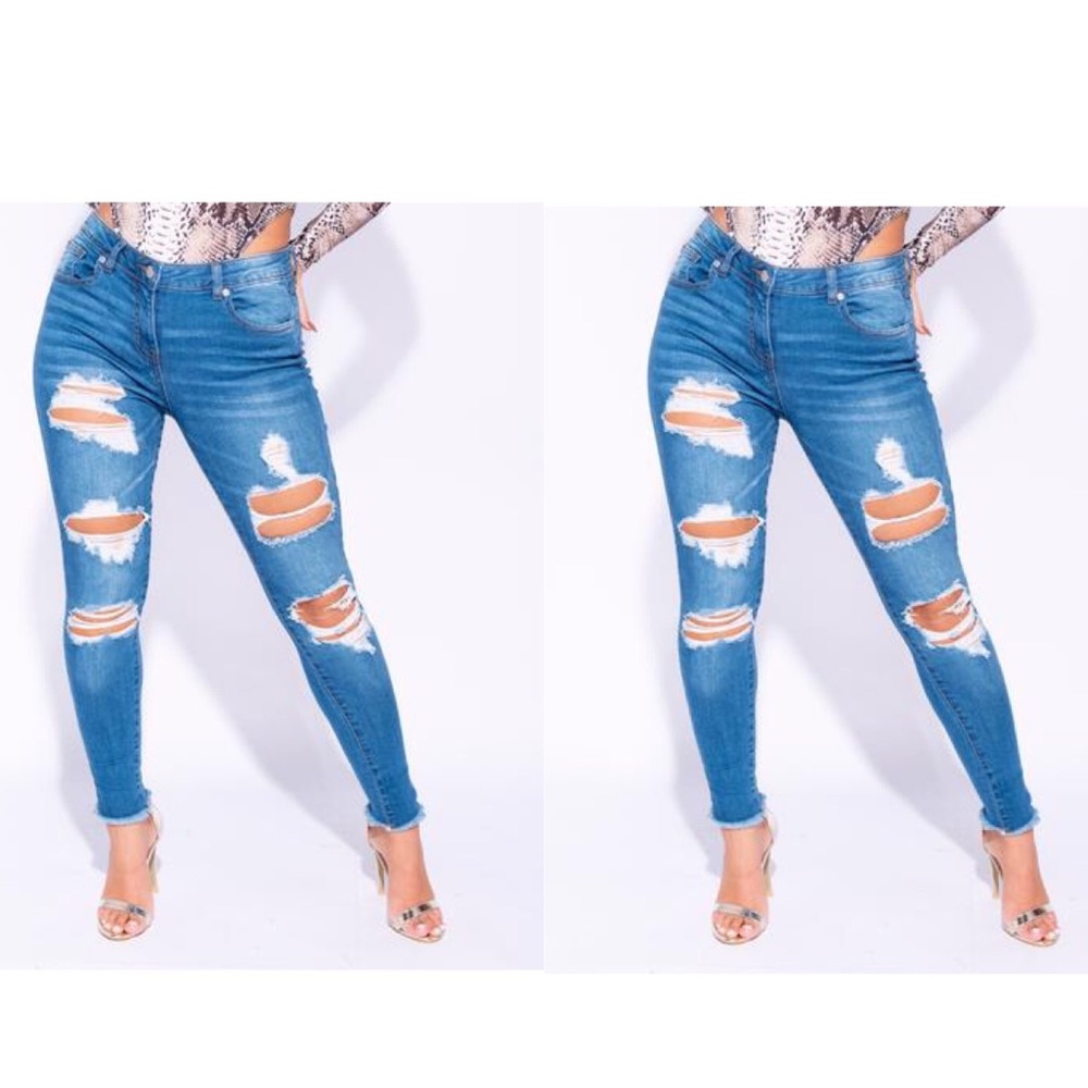 Frayed denim Jeans